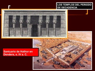 Santuario de Hathor en Dendera, s. IV a. C. LOS TEMPLOS DEL PERIODO DE DECADENCIA 