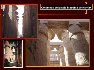 Columnas de la sala hipóstila de Karnak 