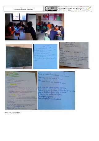Gimena Alonso Sánchez
RECETAS DE COCINA:
 