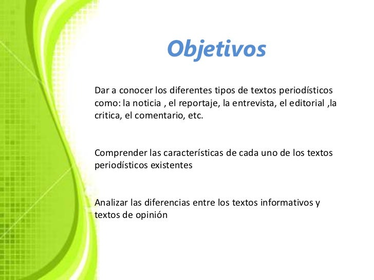 Los textos periodísticos