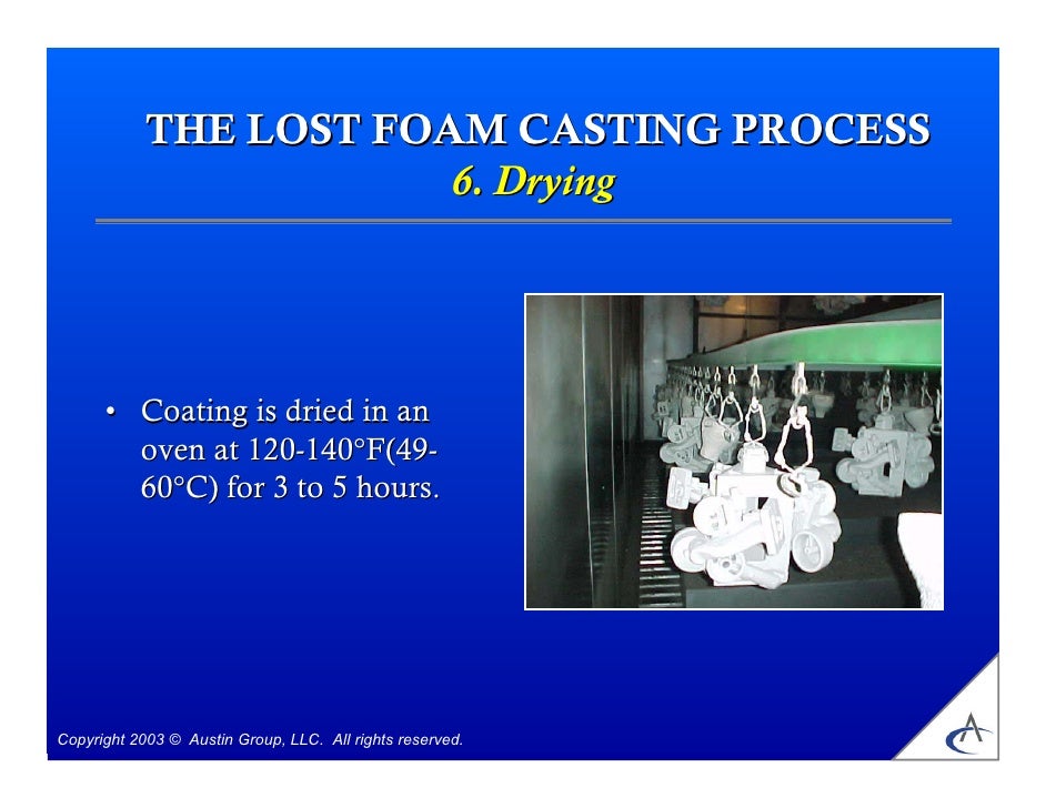 Lost foam cast process