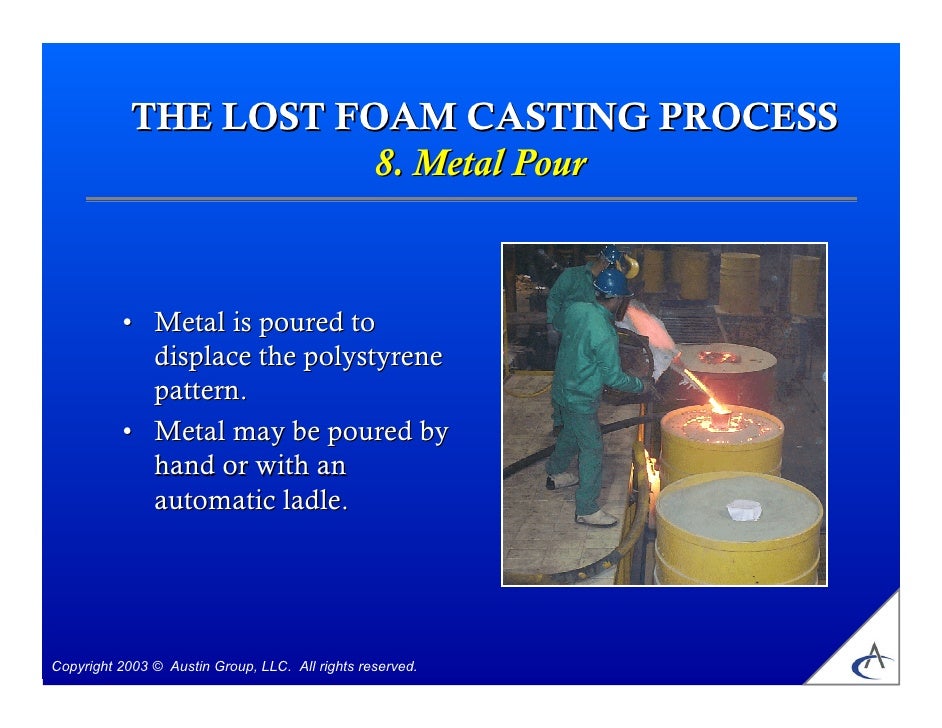 Lost foam cast process
