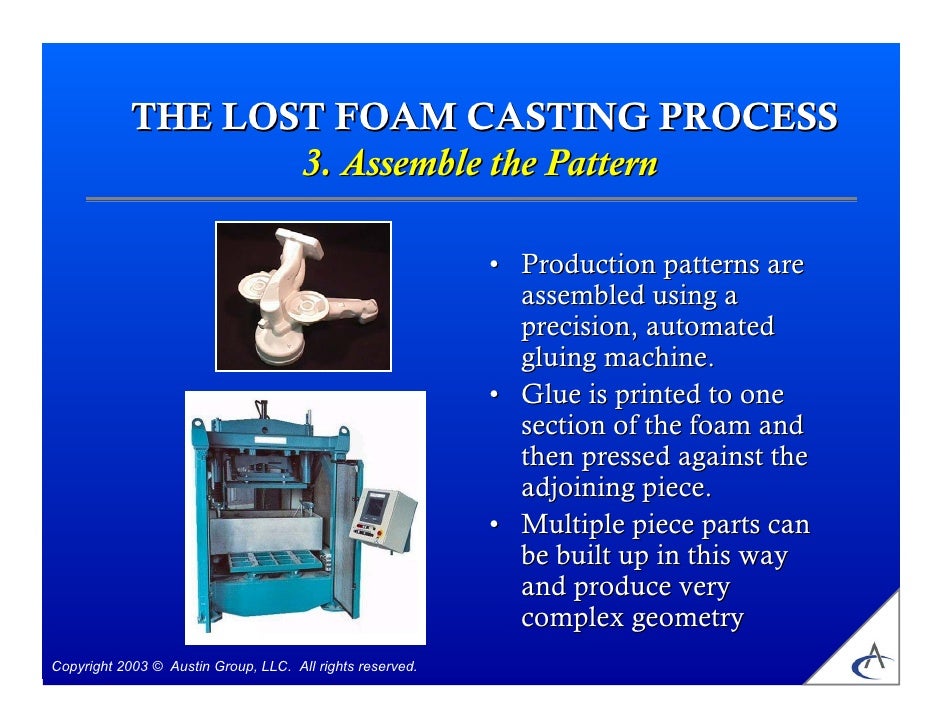 Lost foam cast process