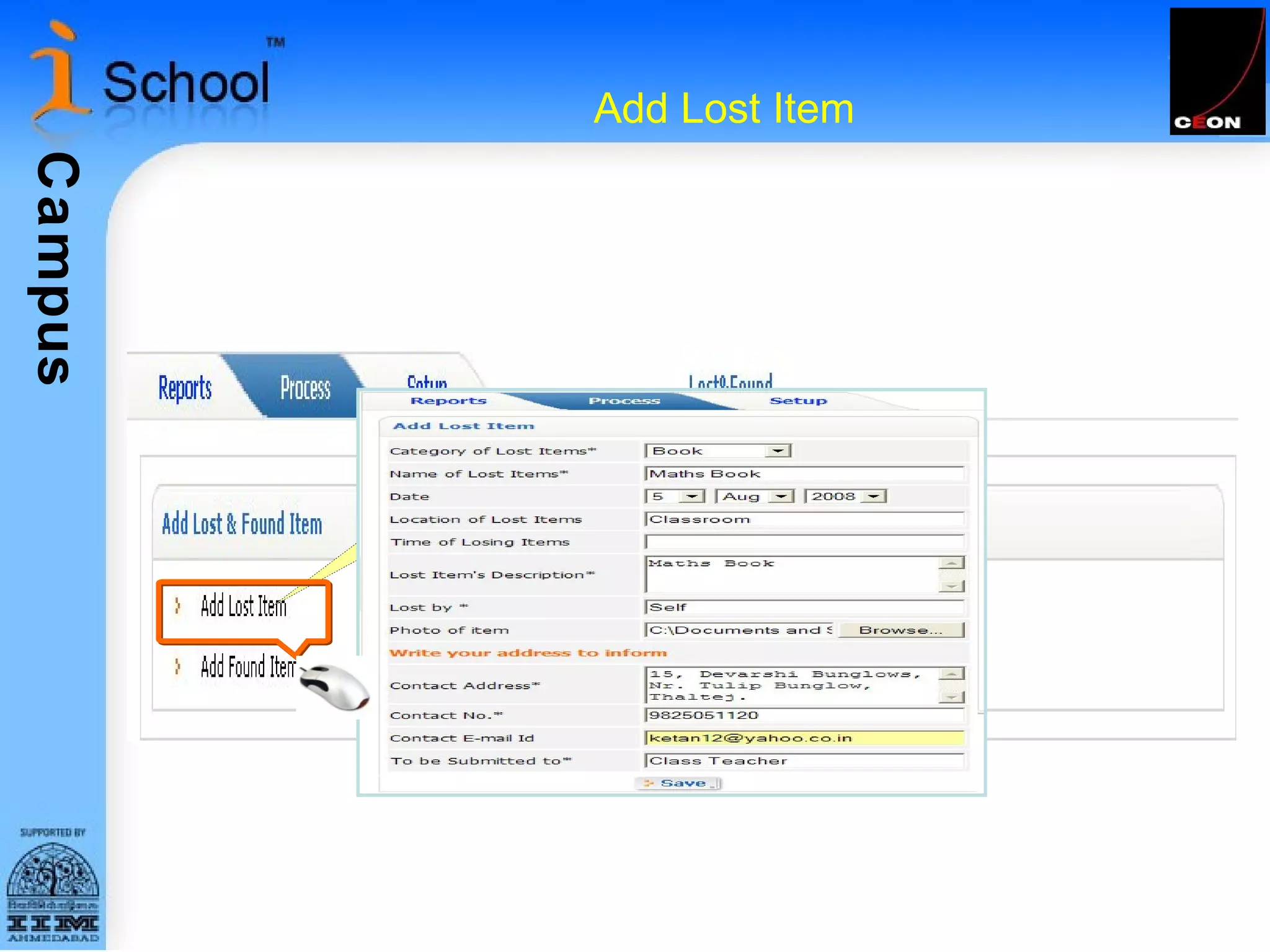 Add Lost Item  Add Lost Item 