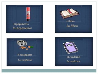 Los útiles escolares