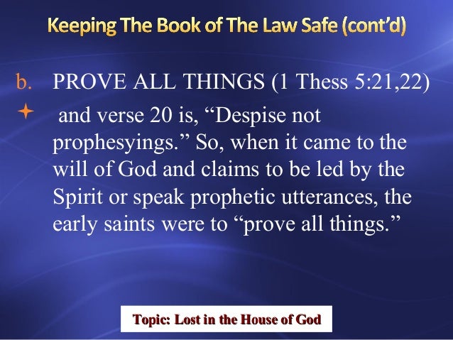 Lost In The House Of God By Evang Effiong Tom