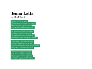 Isuna Latta
ni CT_yP Inactive
’
 