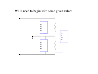 E= I= R= P= E= I= R= P= E= I= R= P= We’ll need to begin with some given values. 