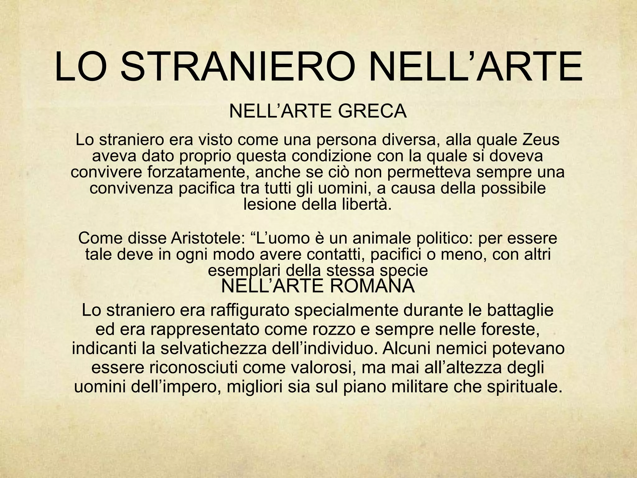 con questa faccia da straniero