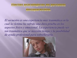 Los traumas psicológicos (informatica)