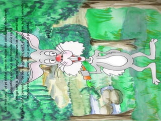 Los tres cerditos ya sabían como se hacían dos casas, pero decidieron preguntarle al conejo que también vivía cerca. - “Amigo conejo, amigo conejo” (llamaron los tres cerditos). El conejo salió comiendo… ¿a que no adivináis qué?; sí, muy bien, salió comiendo zanahorias que era lo que más le gustaba y preguntó: 