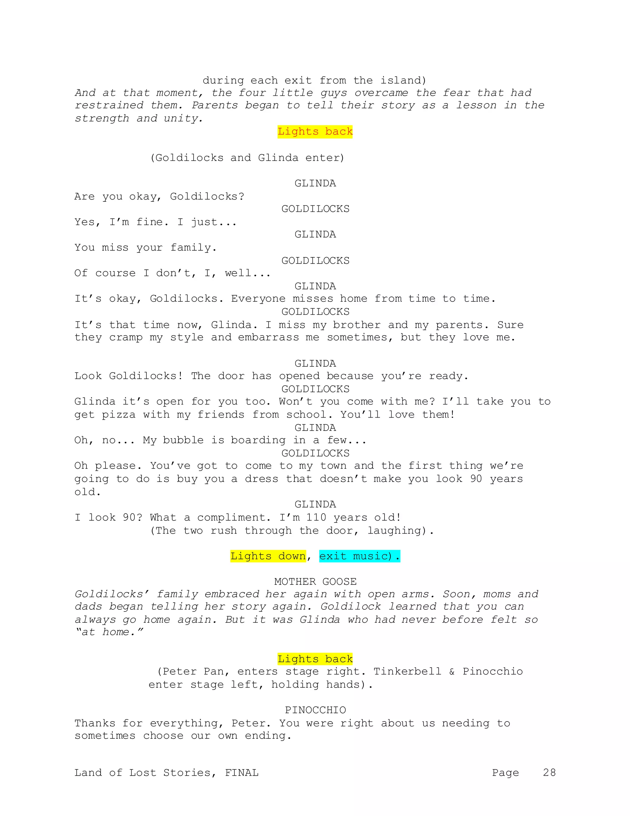 Free Middleschool Play Script (Land of Lost Stories) | DOCX