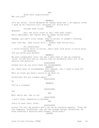 Free Middleschool Play Script (Land of Lost Stories) | DOCX