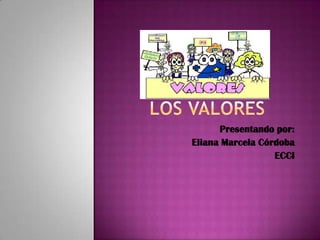 Presentando por:
Eliana Marcela Córdoba
                  ECCI
 