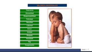 17PAGE //
VALORES UNIVERSALES
 