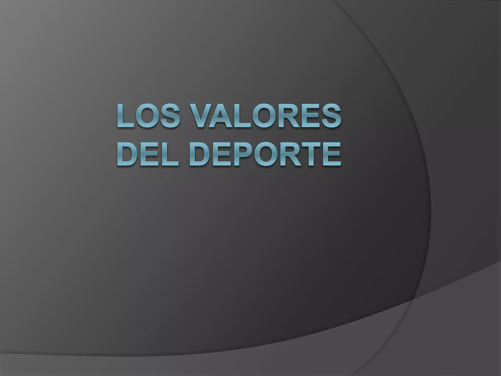 Los valores del deporte | PPT