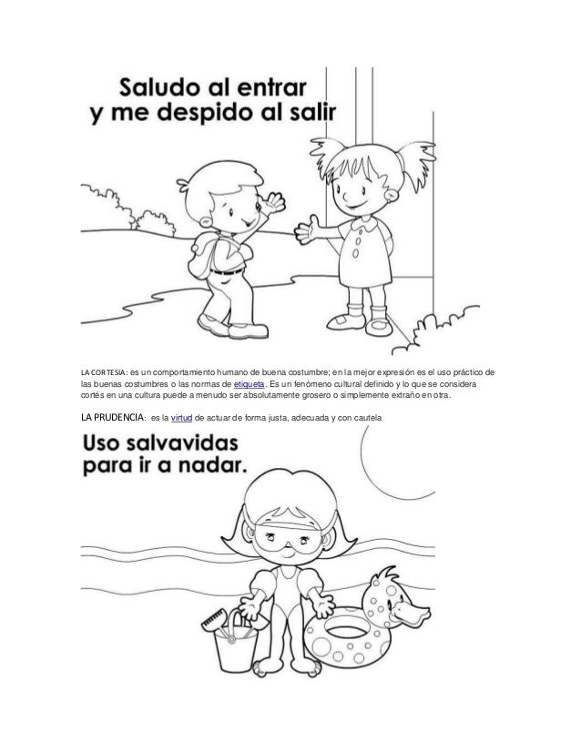 Los Valores Y Sus Dibujos