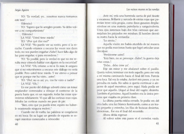 Los vecinos mueren en las novelas by Sergio Aguirre