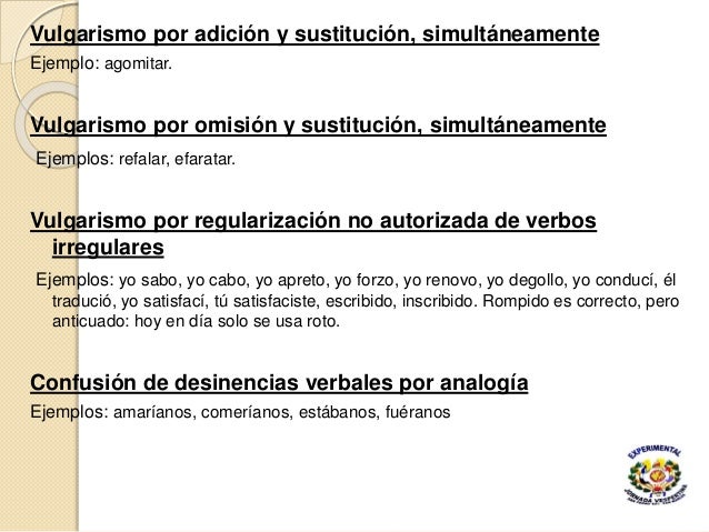 Los vicios del lenguaje