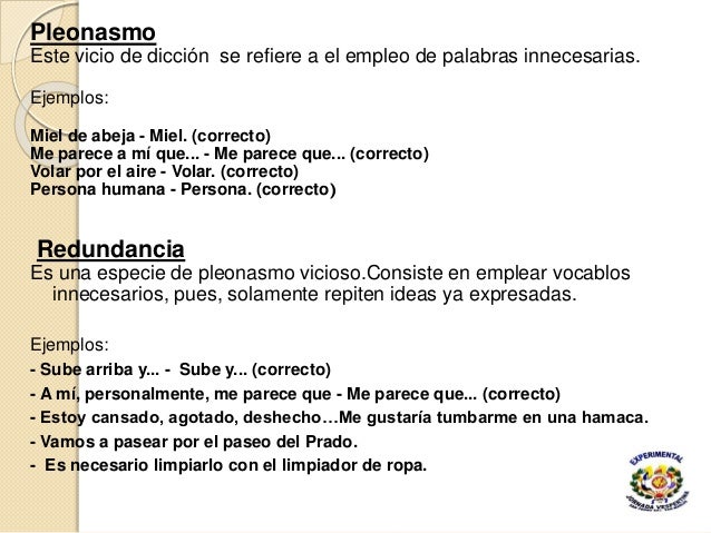 Los vicios del lenguaje