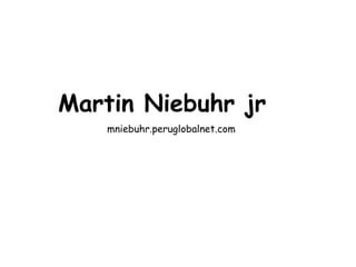 Martin Niebuhr jr   mniebuhr.peruglobalnet.com 