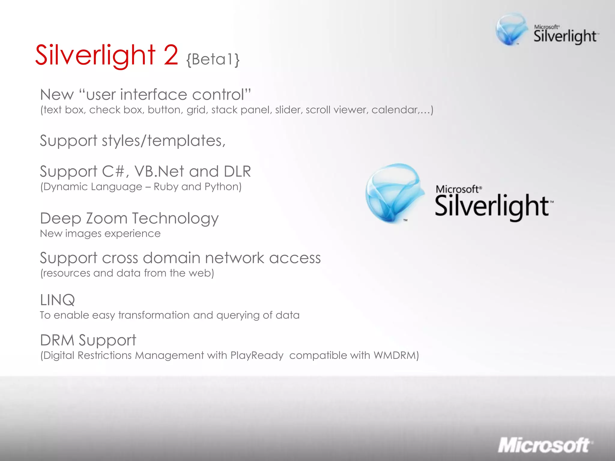 Lo sviluppo di Rich Interactive Applications Silverlight ed Expression Studio 2