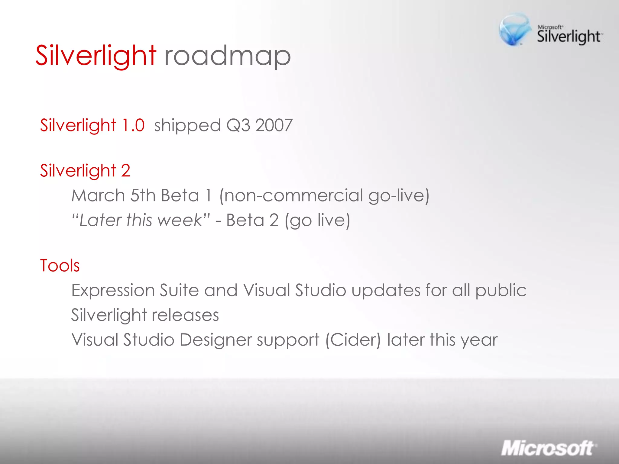 Lo sviluppo di Rich Interactive Applications Silverlight ed Expression Studio 2