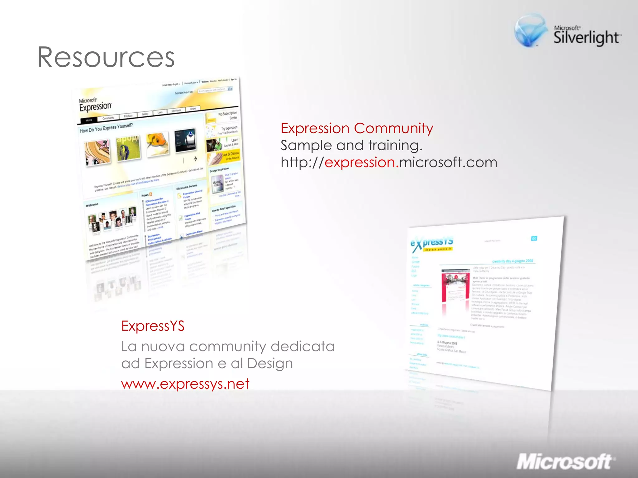 Lo sviluppo di Rich Interactive Applications Silverlight ed Expression Studio 2