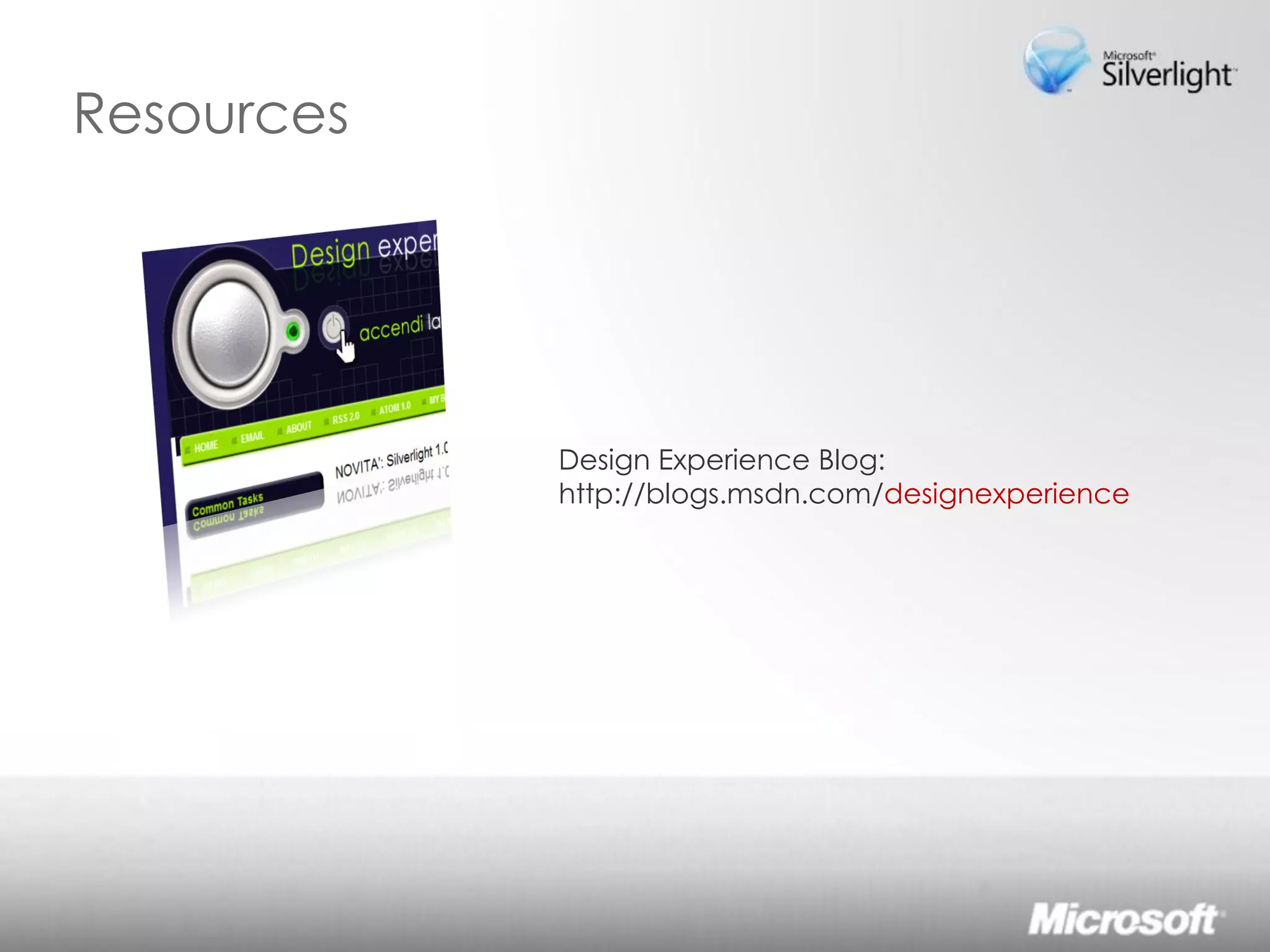 Lo sviluppo di Rich Interactive Applications Silverlight ed Expression Studio 2