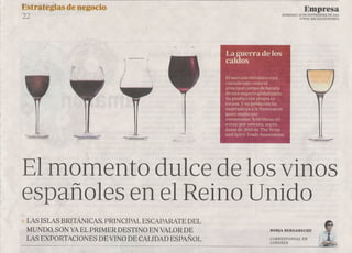 Los vinos españoles en el reino unido