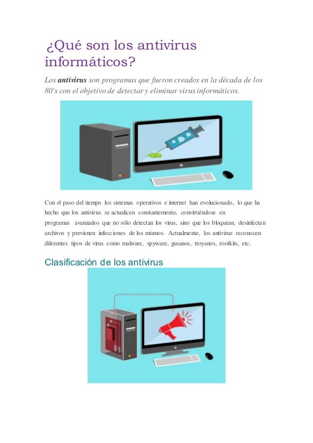 Los virus y antivirus informaticos