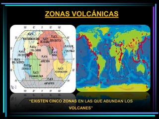 “EXISTEN CINCO ZONAS EN LAS QUE ABUNDAN LOS
VOLCANES”
ZONAS VOLCÁNICAS
 