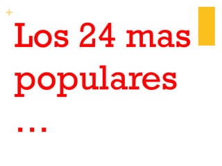 +
Los 24 mas
populares
…
 
