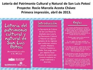 Lotería del Patrimonio Cultural y Natural de San Luis Potosí