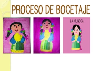 PROCESO DE BOCETAJE
LA MUNECA
 