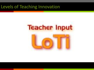 Levels of Teaching Innovation 