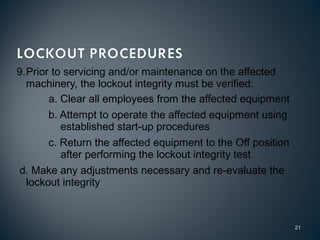 Lock Out / Tag Out | PPT