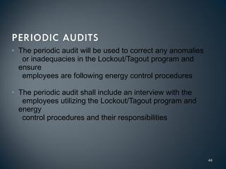 Lock Out / Tag Out | PPT