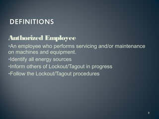 Lock Out / Tag Out | PPT