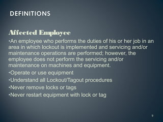 Lock Out / Tag Out | PPT