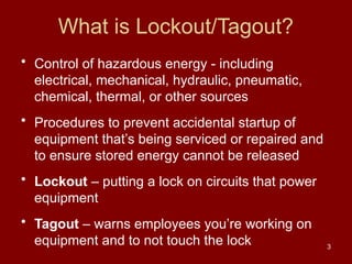 loto ppt.pptx for lockout tag out necessity | PPTX