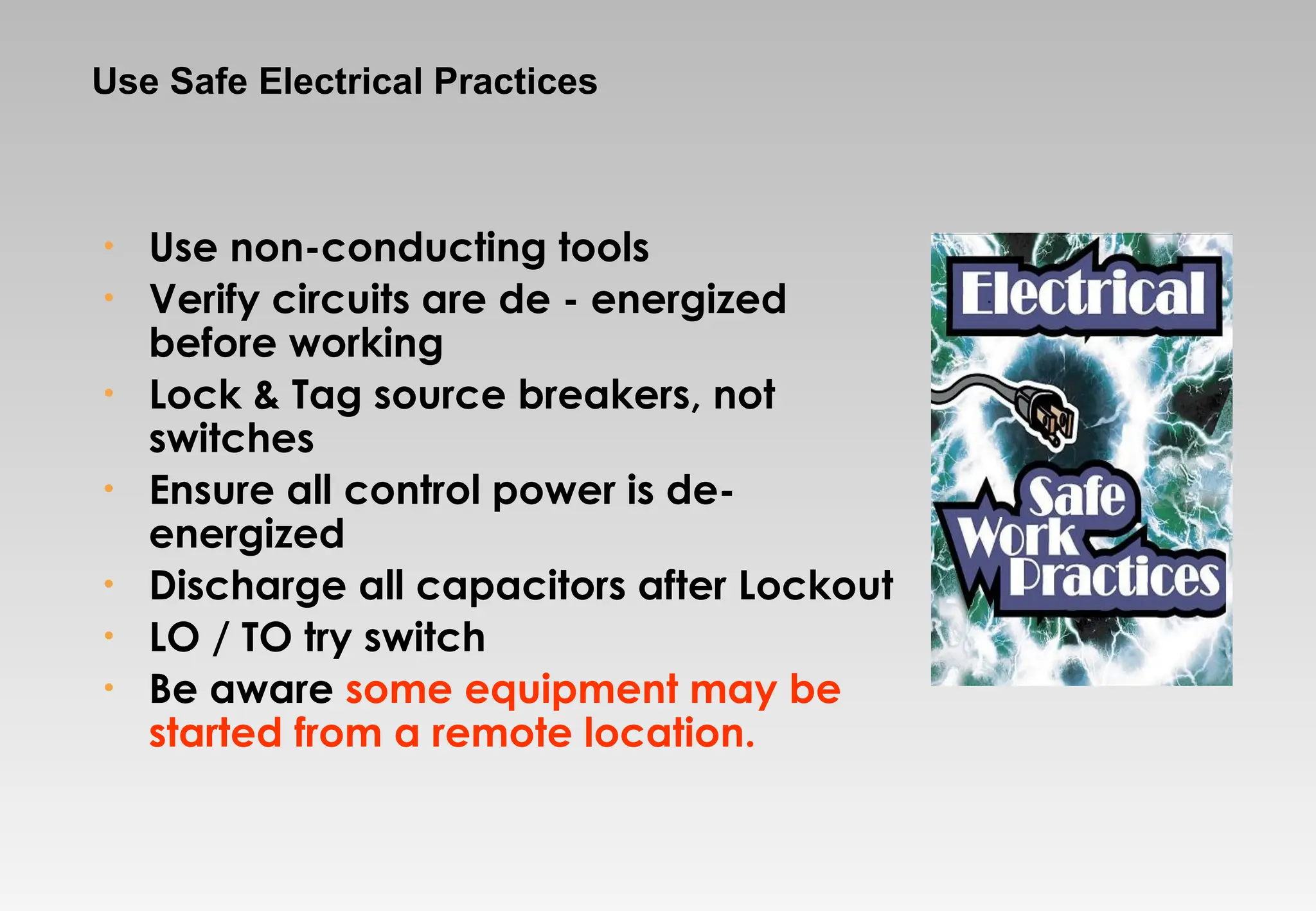 Lock out/ tag out Presentation (LOTO) training how to use Lock out tag ...