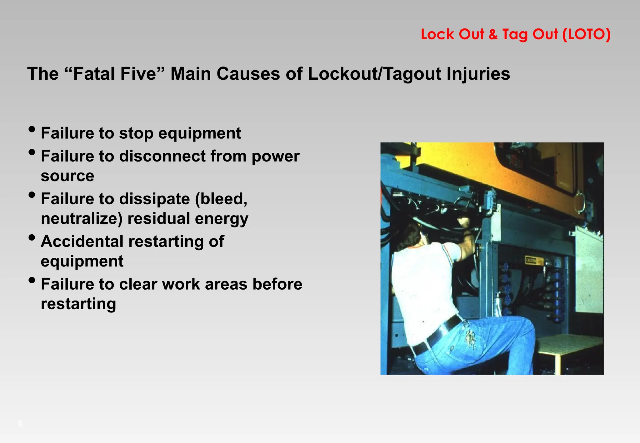 Lock out/ tag out Presentation (LOTO) training how to use Lock out tag ...