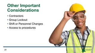 Complying with OSHA's Lockout/Tagout Rules: Control Hazardous Energy ...