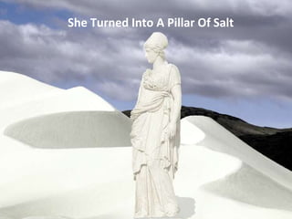 She Turned Into A Pillar Of Salt
 