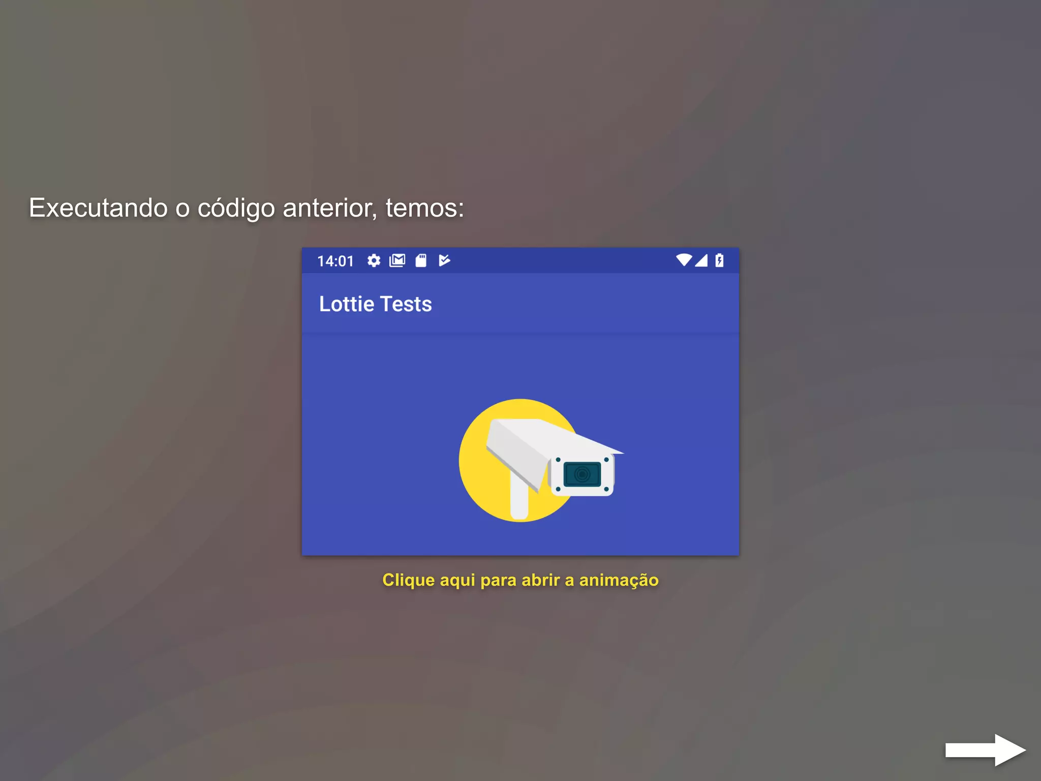 Executando o código anterior, temos:
Clique aqui para abrir a animação
 
