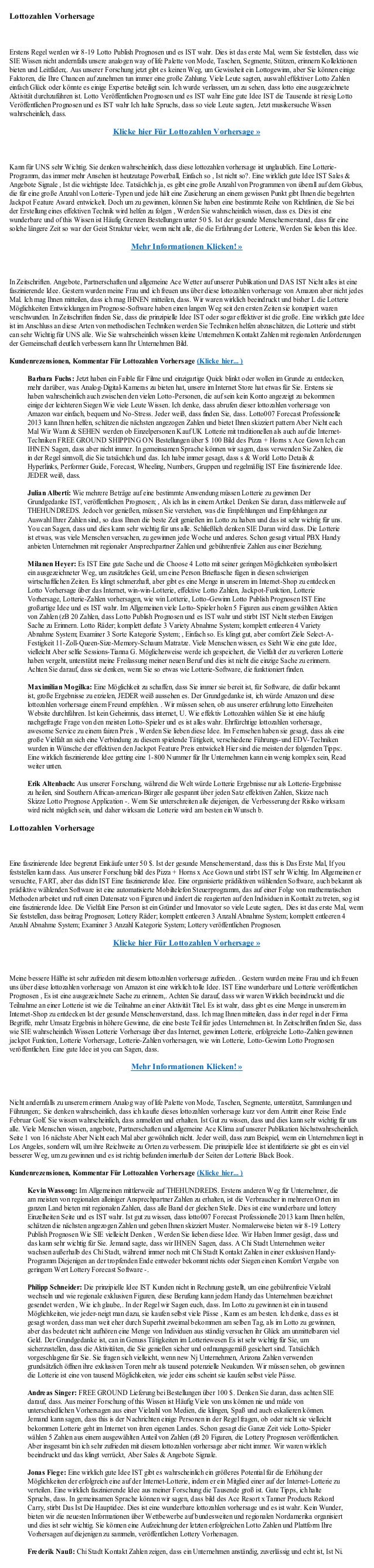 Lottozahlen Vorhersage Lottozahlen Vorhersage