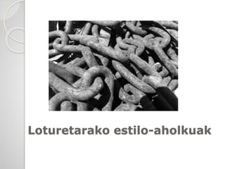 Loturetarako estilo-aholkuak
 