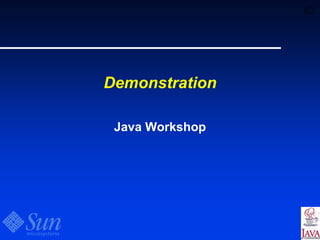 62
Demonstration
Java Workshop
 