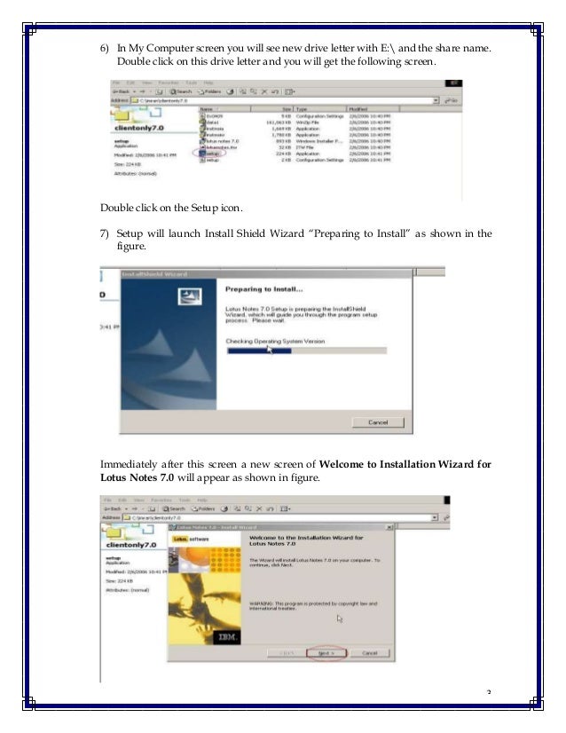 Lotus notes 7
